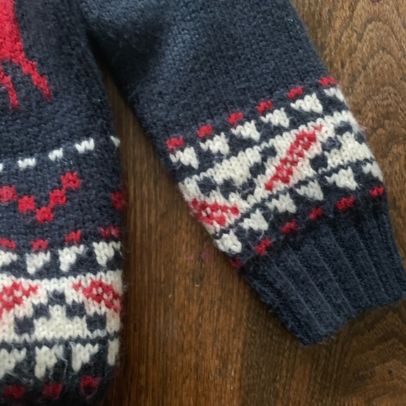 Boys Navy Winter Cardigan - Picture 6 of 7